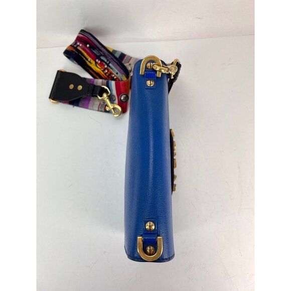 Christian Dior CD J'ADIOR Blue Flap Leather Shoulder Bag - Picture 14 of 16